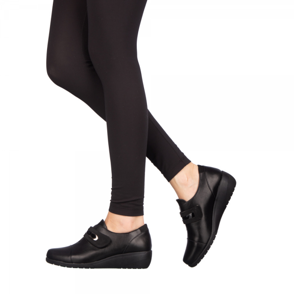 Γυναικεία casual παπούτσια Disera μαύρα, 3 - Kalapod.gr